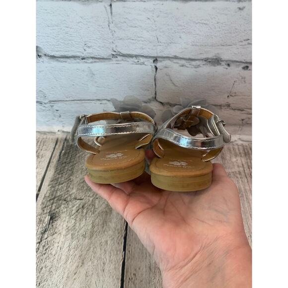 FLOWERS BY NINA Girl’s Annabel Strappy Applique Sandals / Size: 11 - Picture 9 of 9